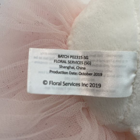 Floral Services Sophia White Swan 18" Plush Pink Ballerina Tutu Sparkle Crown - Picture 7 of 8